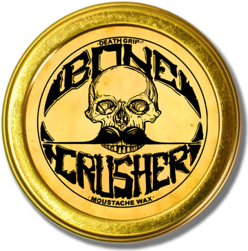 Bone Crusher, bigote en lata metal de 28 g, fijación duradera para todo el día.