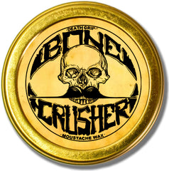 Bone Crusher, bigote en lata metal de 28 g, fijación duradera para todo el día.