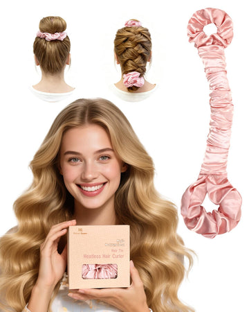 Rizos grandes definidos con el rodillo satin BONNET QUEEN sin calor