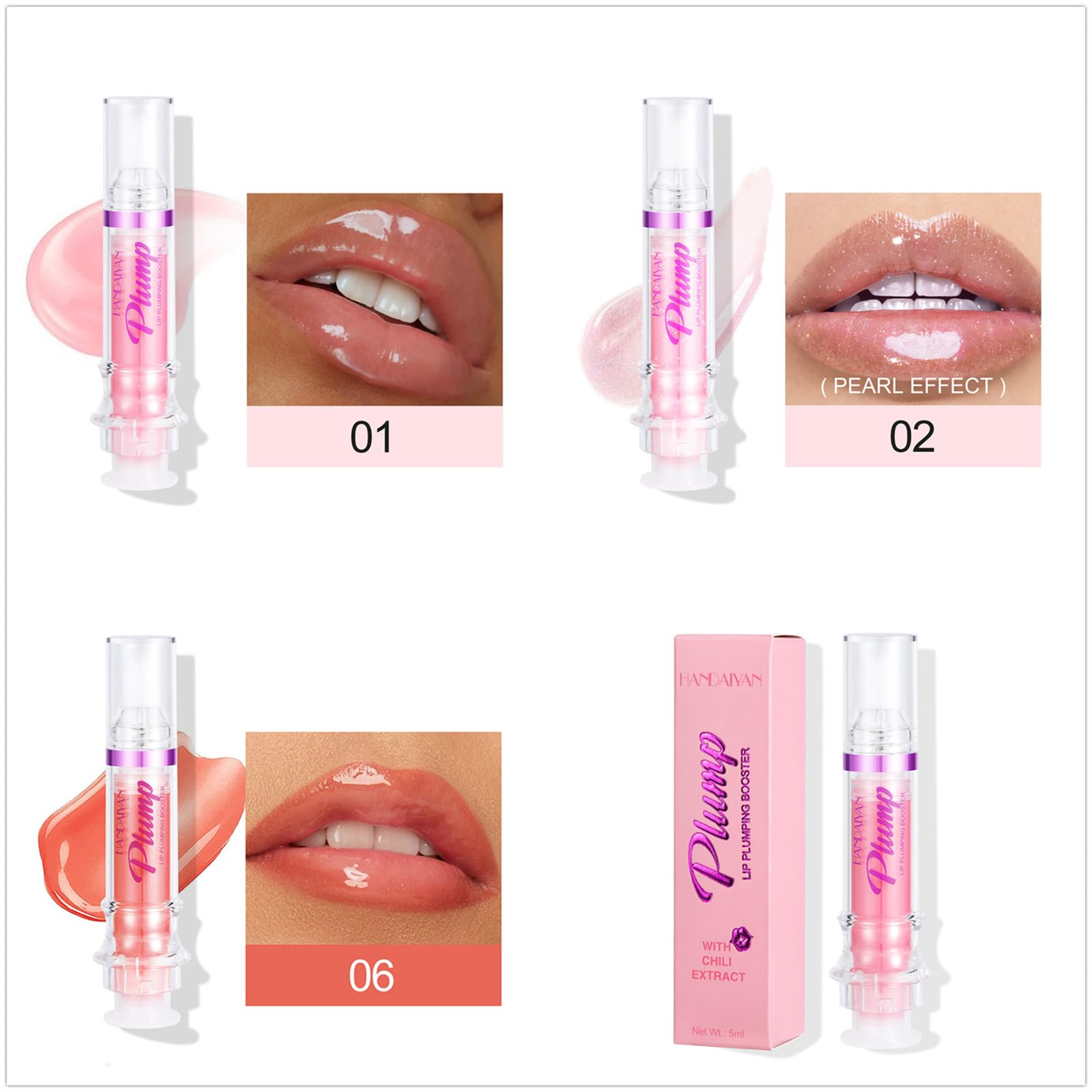 BONNIE CHOICE Brillo labial picante: color ligero con acabado brillante.