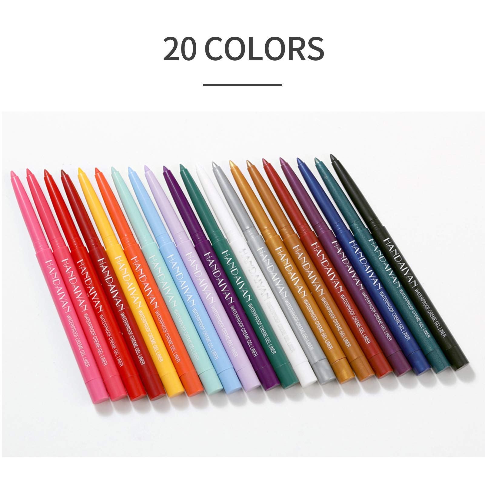 Delineadores Bonnie Choice coloridos tono neutro para maquillaje diario