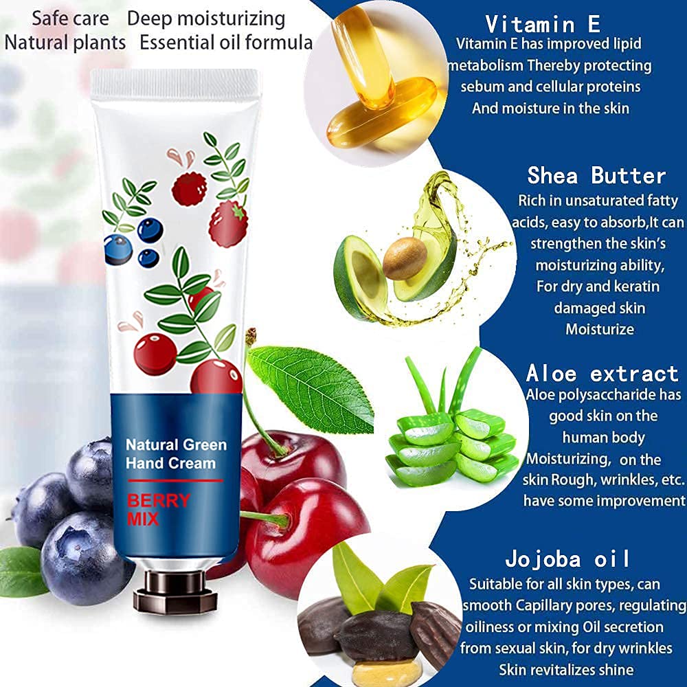 BONNIESTORE crema de manos fragancias planta 30ml, aroma rosa para hidratación nutritiva.