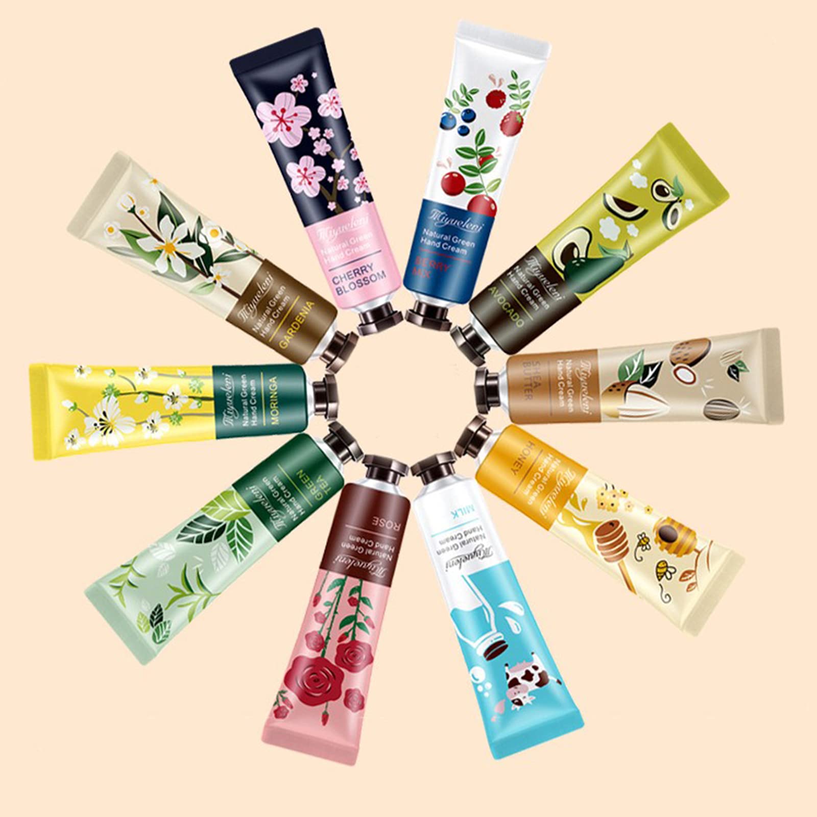 BONNIESTORE crema de manos fragancias planta 30ml, aroma frutos rojos para piel enriquecida.