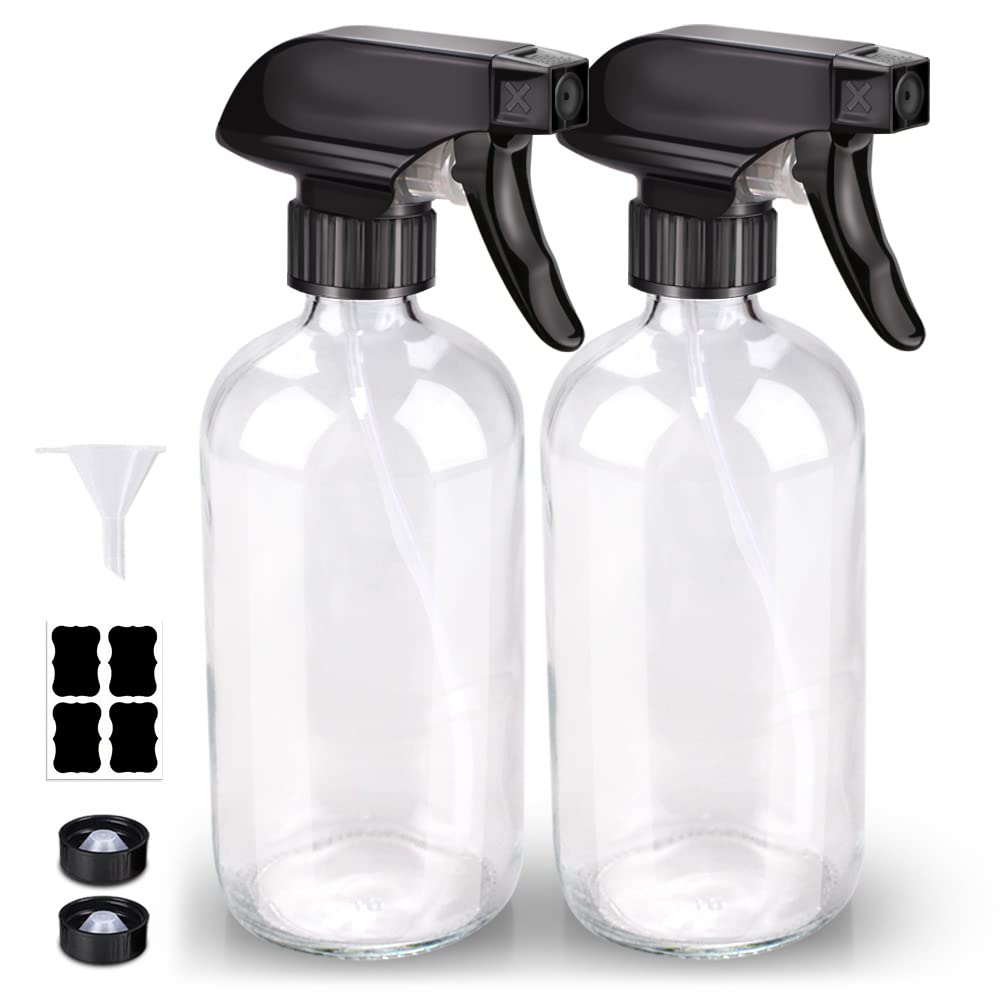 Atomizadores negros Bontip para botella de vidrio, fácil control de rociado.