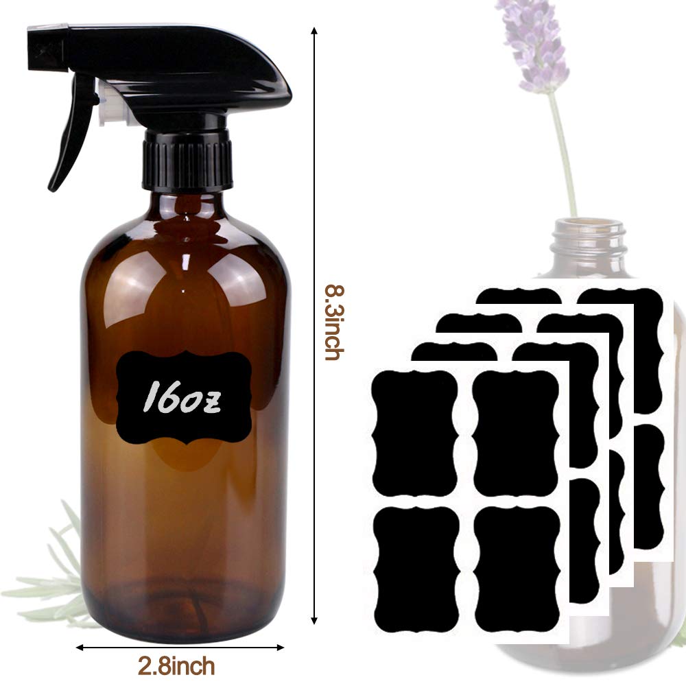 Protección UV en vidrio ámbar bontip para conservar aceites y mezclas.