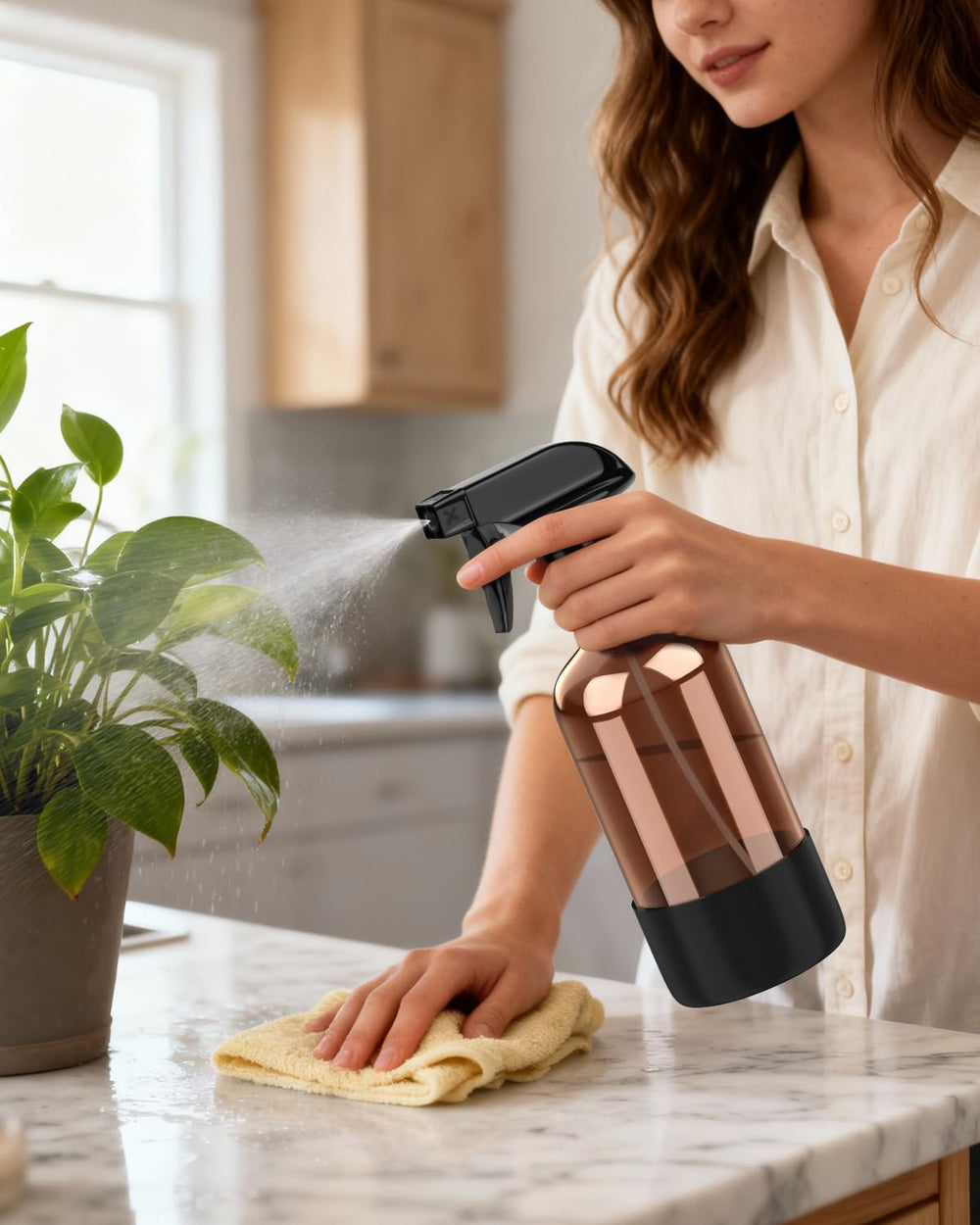 Uso doméstico multiuso para limpieza, aromaterapia, hidratación y plantas.