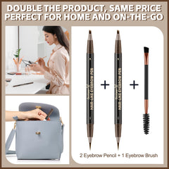 Boobeen brocha cejas doble extremo para peinado suave.