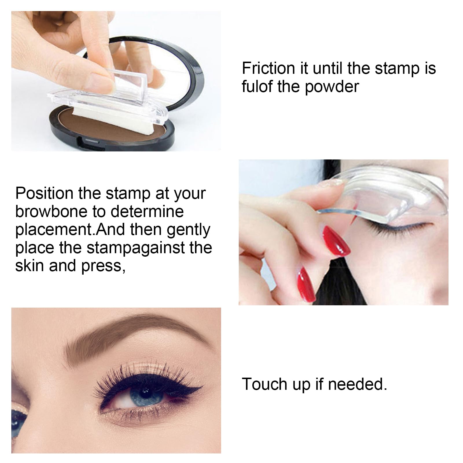 Boobeen polvo para cejas resistente al sudor para uso diario.