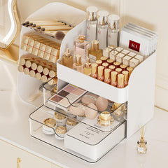 Booklov organizador de maquillaje con cajones prácticos para guardar productos siempre a mano.