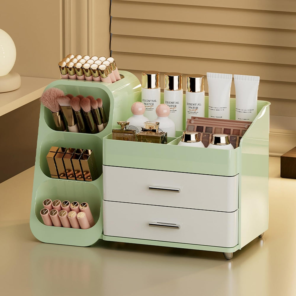 Booklov organizador de maquillaje con cajones interior facilita la clasificación