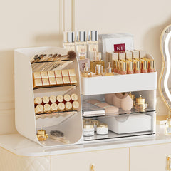 Booklov organizador para botellas altas, ideal para productos de cuidado de piel.