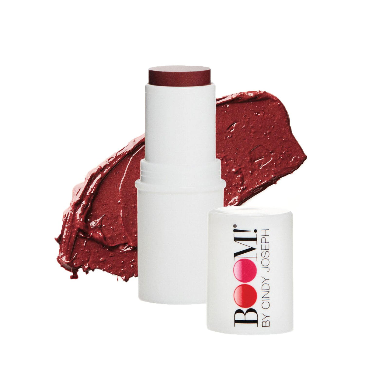 Boomstick Color de BOOM! aplicado a las mejillas para color natural y duradero.