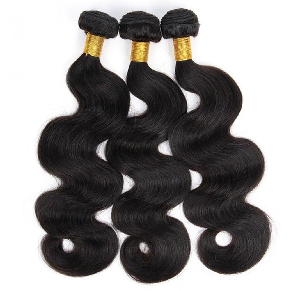 Boopwine body wave bundles 12 inch weft for natural movement and easy styling