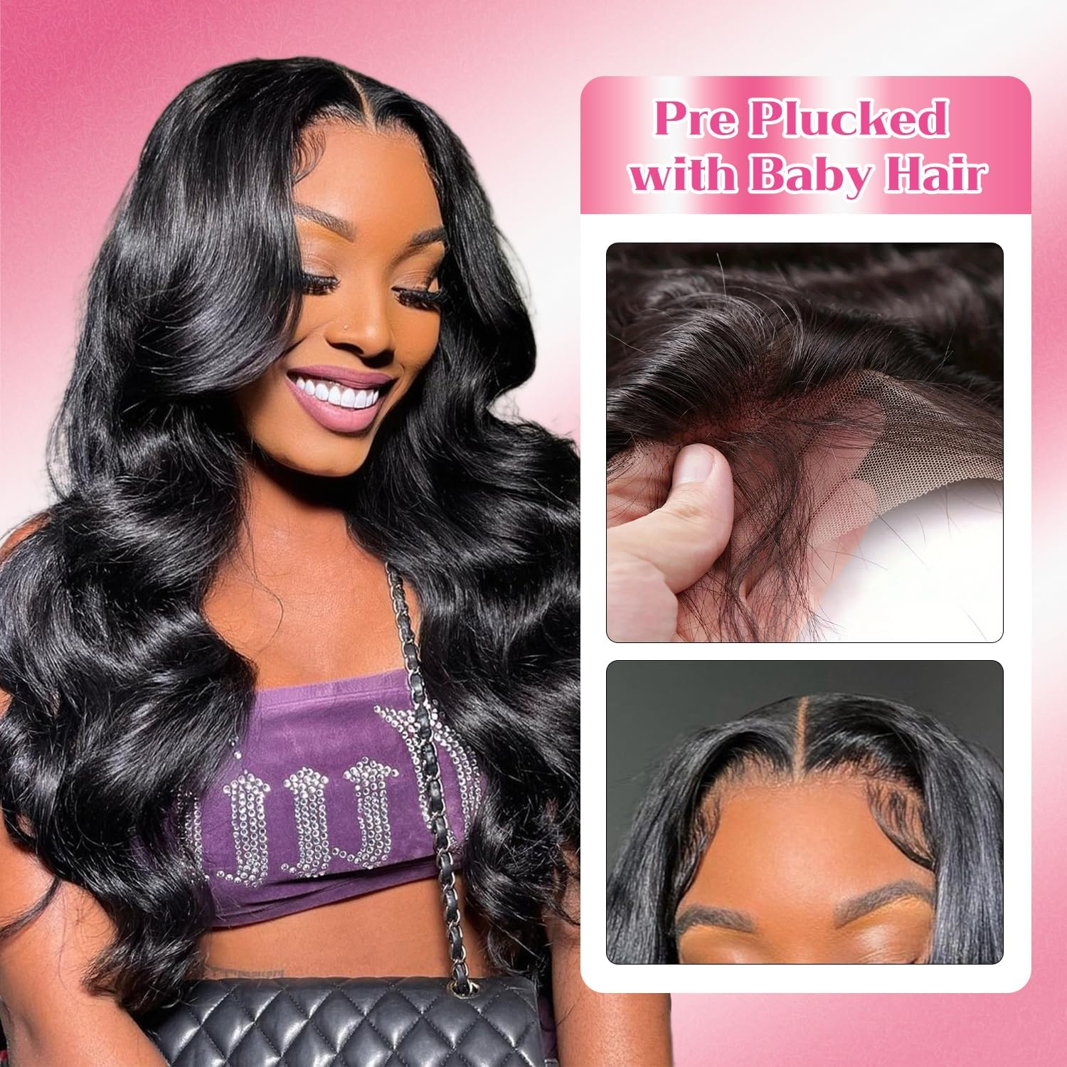 Boopwine lace closure dye-perm-friendly option for customizable color and style