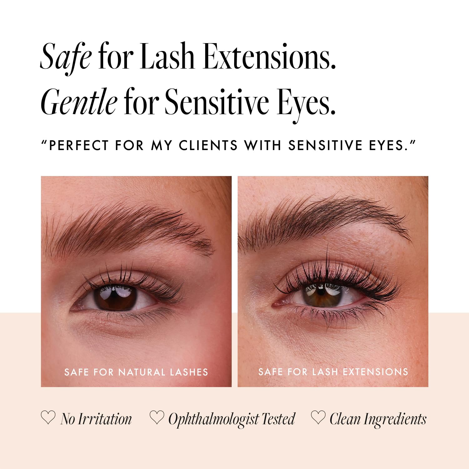 Borboleta Lash Serum, textura cremosa que se reparte con facilidad.