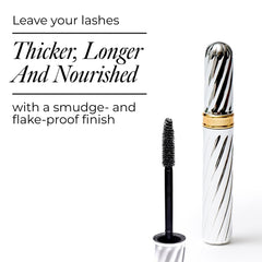 Base soie-poudre enveloppante nourrissant les cils avec soin.