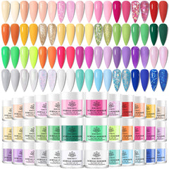 Born Pretty: paleta de 36 colores de polvos acrílicos para uñas duraderas.