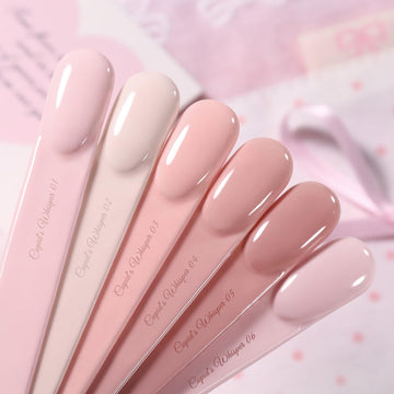 Born Pretty aplicación fácil de gel rosado para manicuras rápidas y limpias.