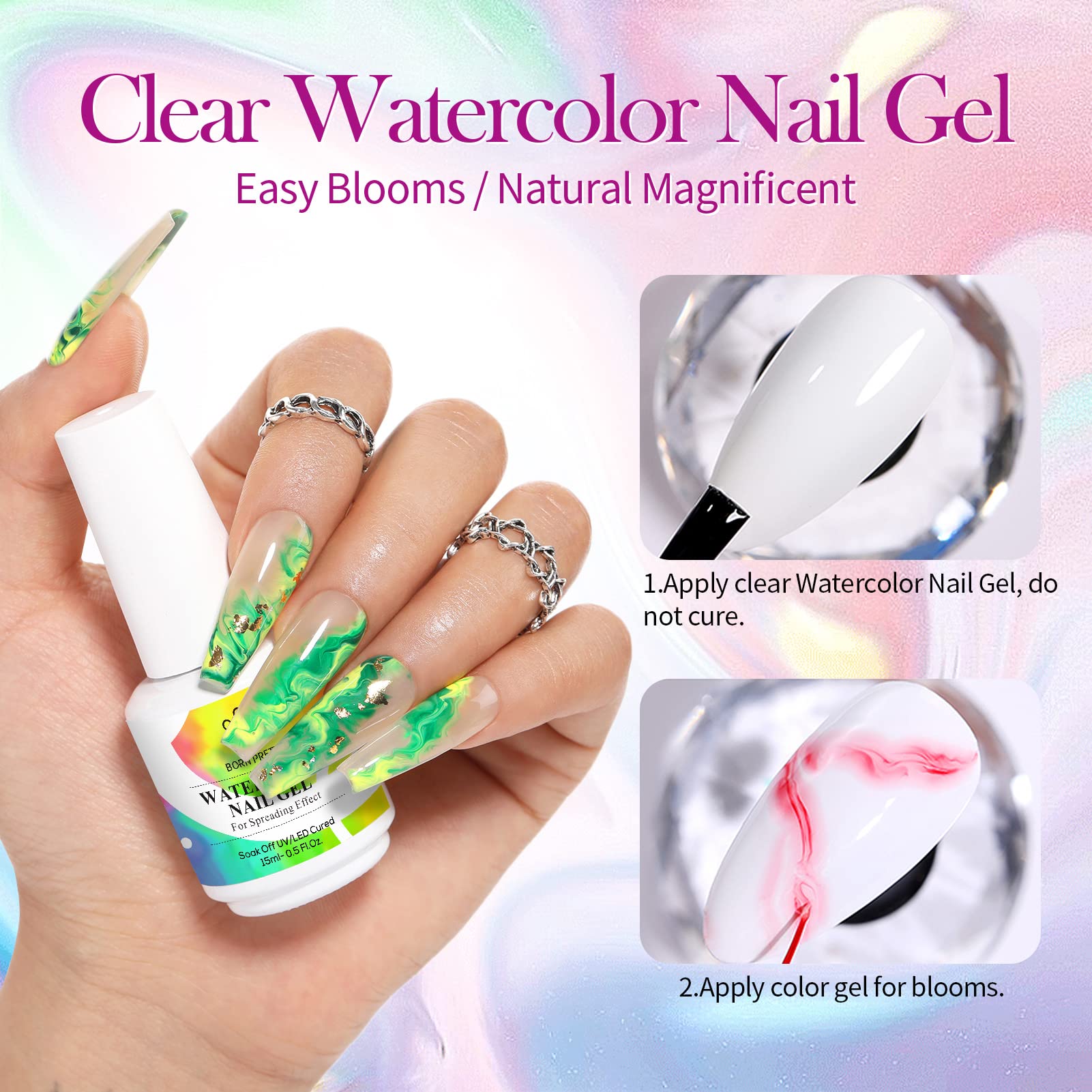 Born Pretty Blooming Gel para arte floral en uñas y diseños delicados