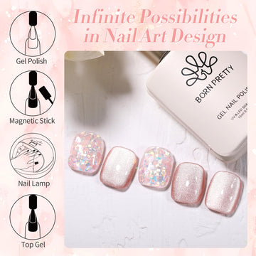 Born Pretty gel de larga duración con alto brillo