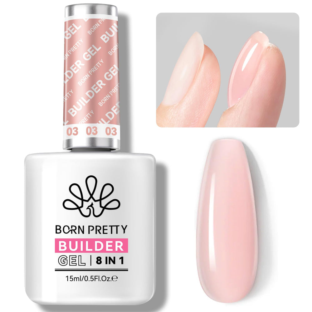 Born Pretty Builder Gel en bote rosa para uñas modernas