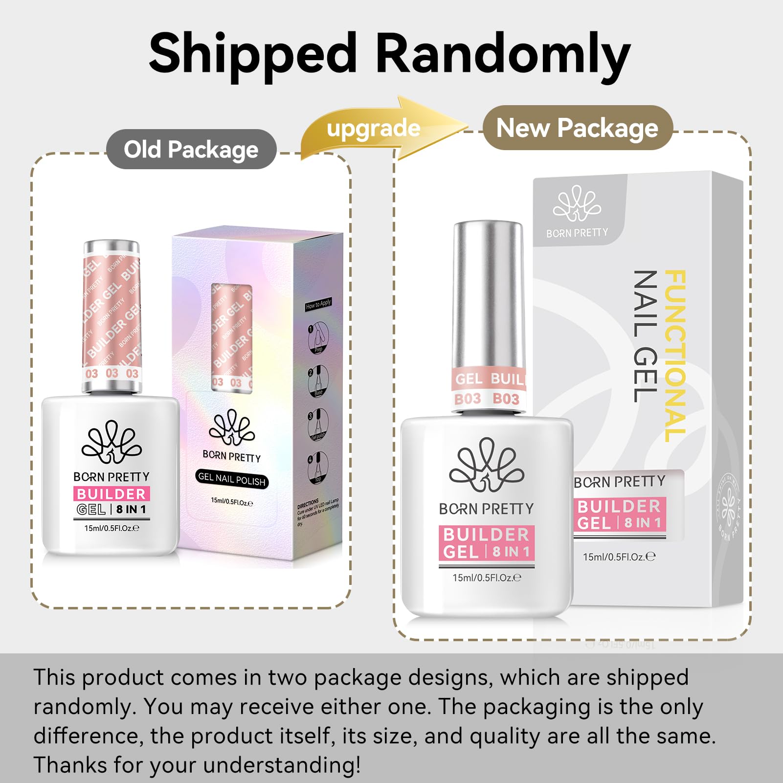Born Pretty Builder Gel purpurina para diseños elegantes en uñas