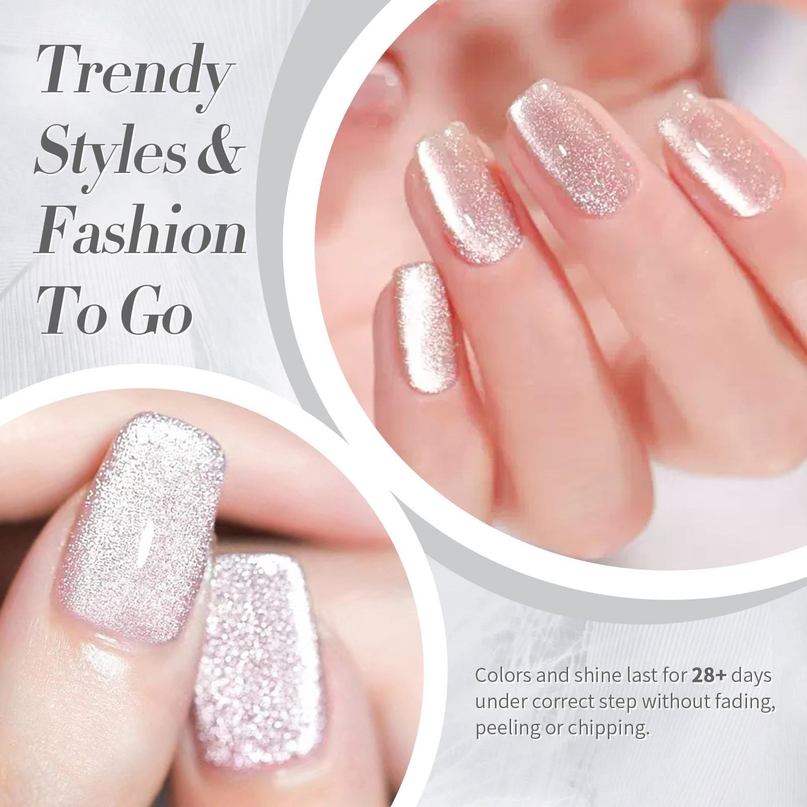 Born Pretty Cat Magnetic Eye Gel Nail Polish aplicación fácil y rápida