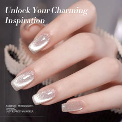 Born Pretty Cat Magnetic Eye Gel Nail Polish color intenso con holografía