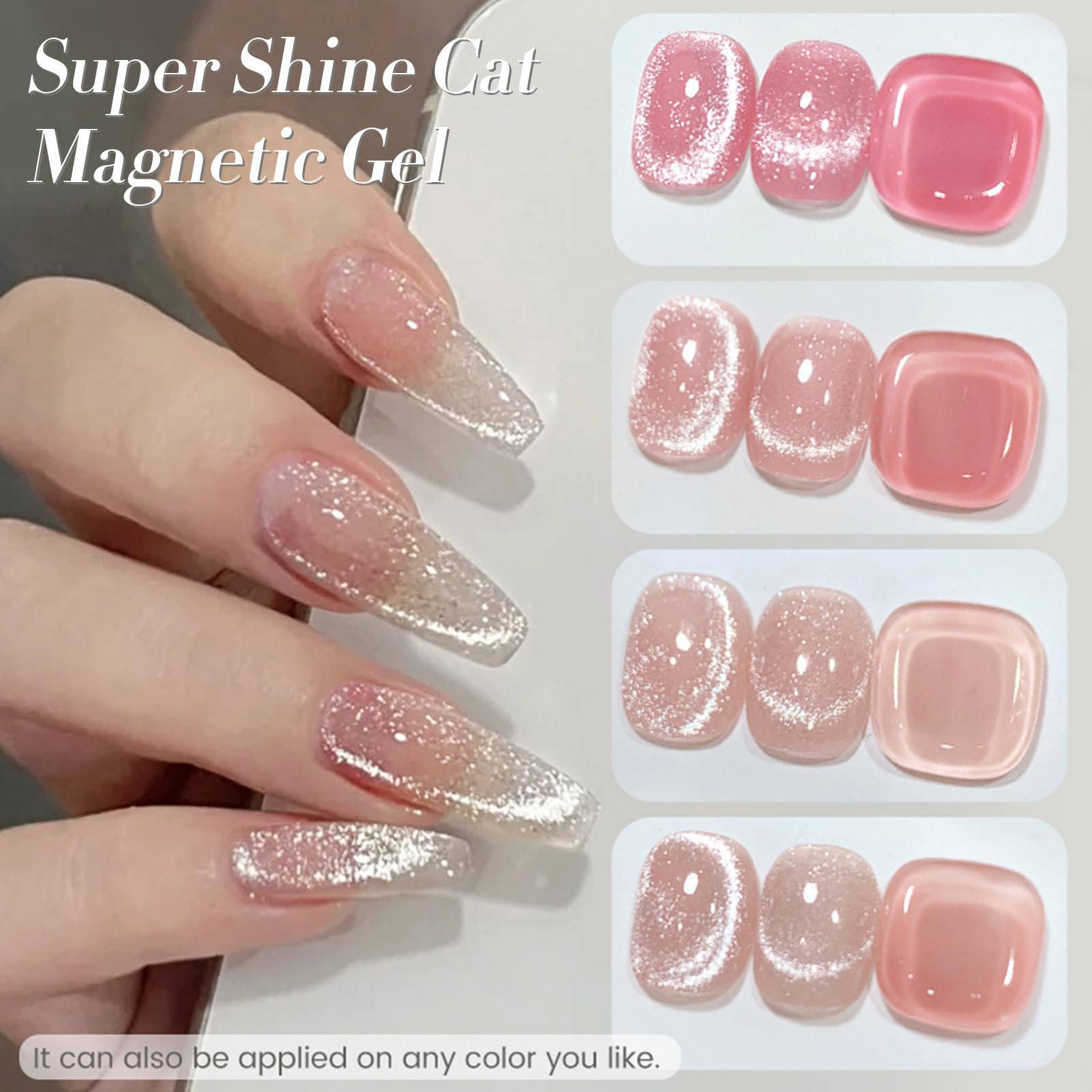 Born Pretty Cat Magnetic Eye Gel Nail Polish retirada con acetona segura