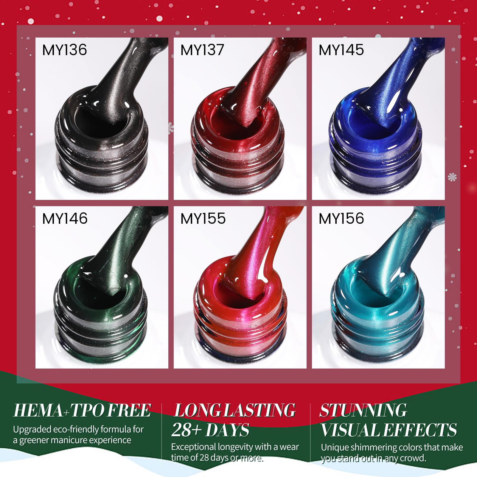 Efecto brillo cristal en esmalte magnético de Born Pretty Cat Magnetic Eye