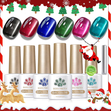 Esmalte Born Pretty Cat Magnetic Eye negro, tono clásico y duradero