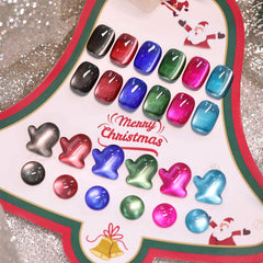 Esmalte Born Pretty Cat Magnetic Eye verde, efecto magnético llamativo para uñas
