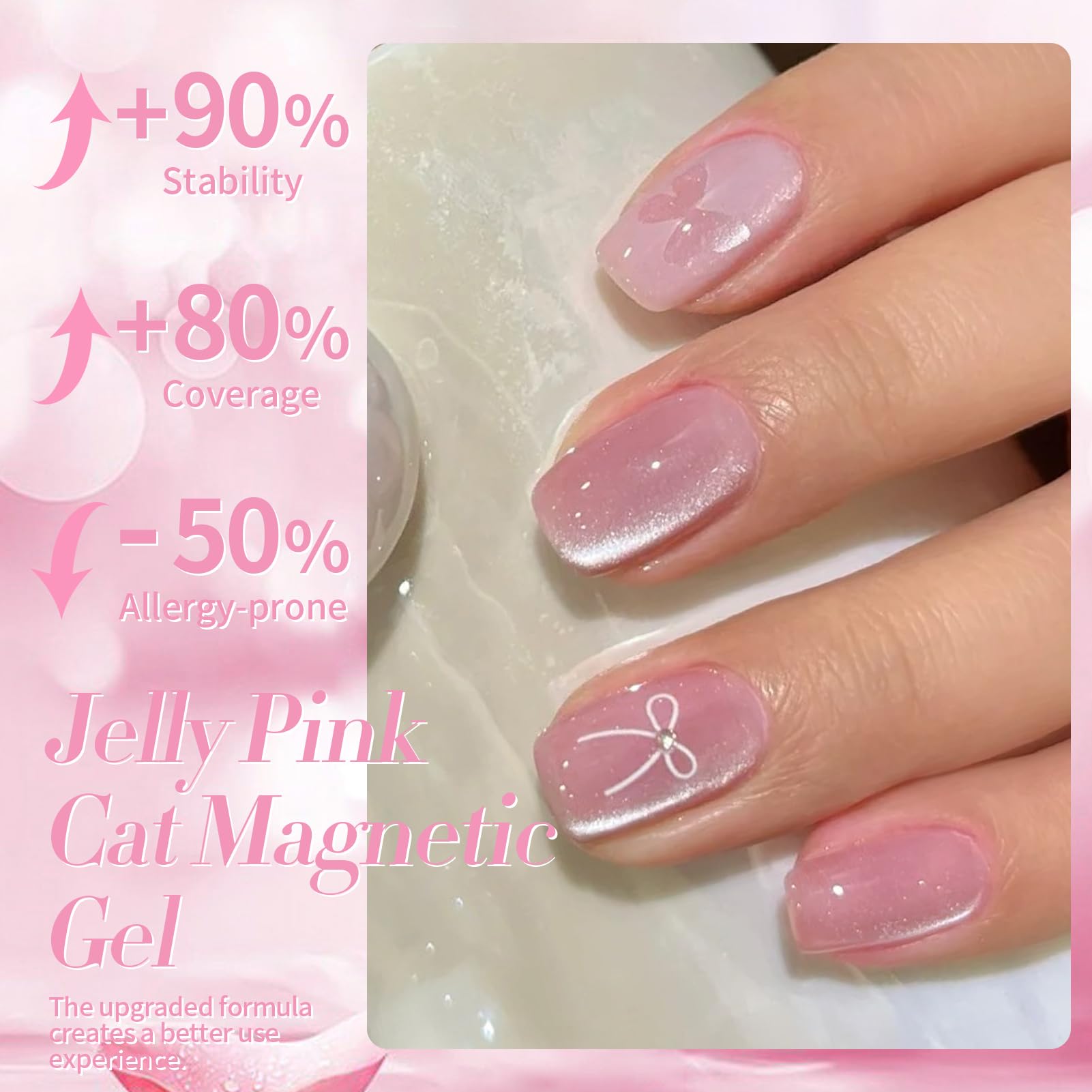 Born Pretty Cat Magnetic Gel Nail Polish aplicacion-facil, proceso sencillo para uñas brillantes