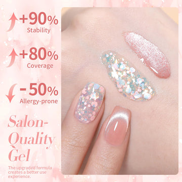 Born Pretty efecto aurora en uñas para brillo único