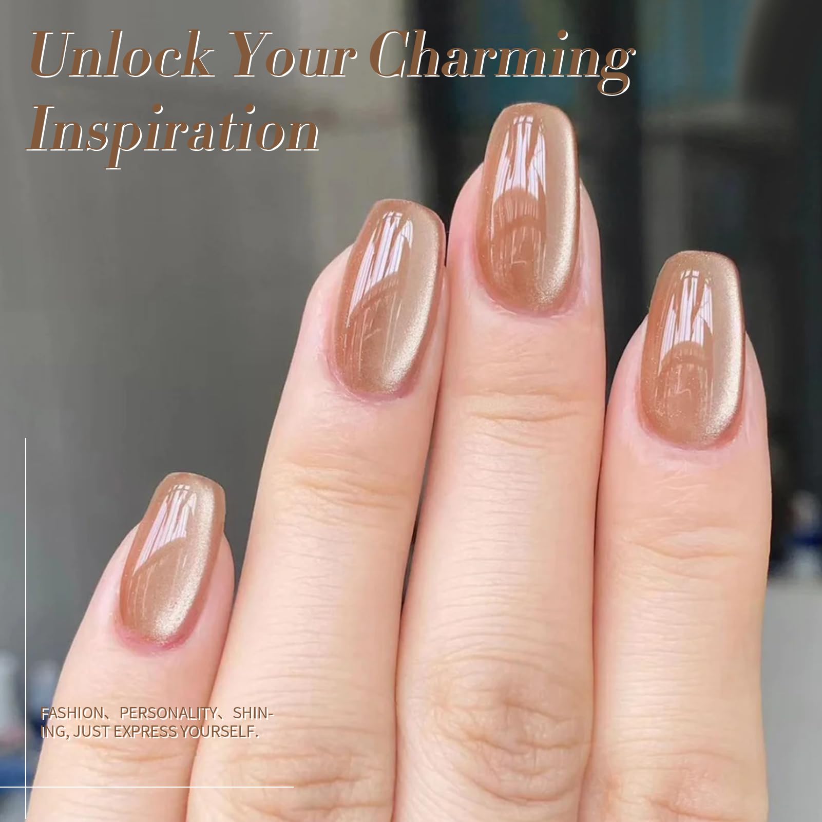 Efecto imán con gel Cat Eye para uñas destacadas y brillantes.