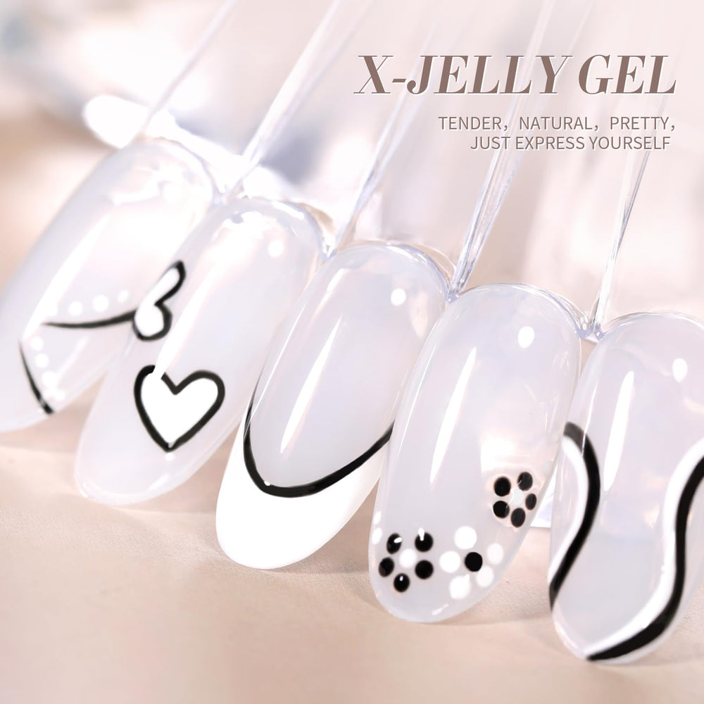 Born Pretty Gel, acabado brillante para uñas largas y resistentes.