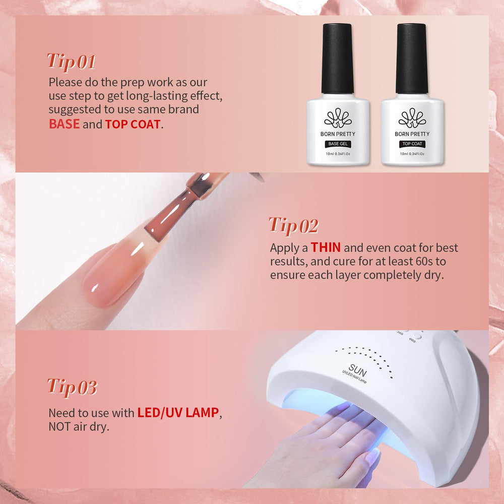  Born Pretty esmalte gel aplicación fácil y duradera en uñas