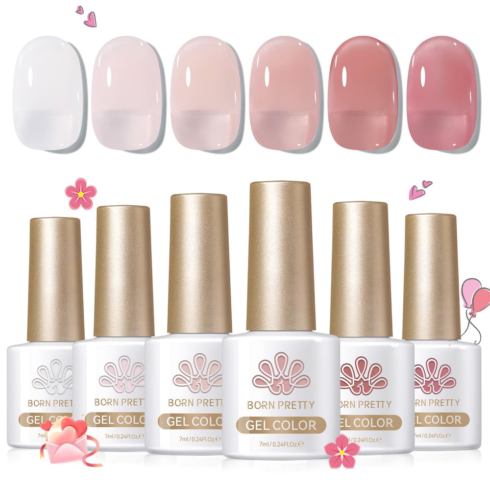 Born Pretty esmalte gel blanco lechoso en botella para acabados suaves y elegantes