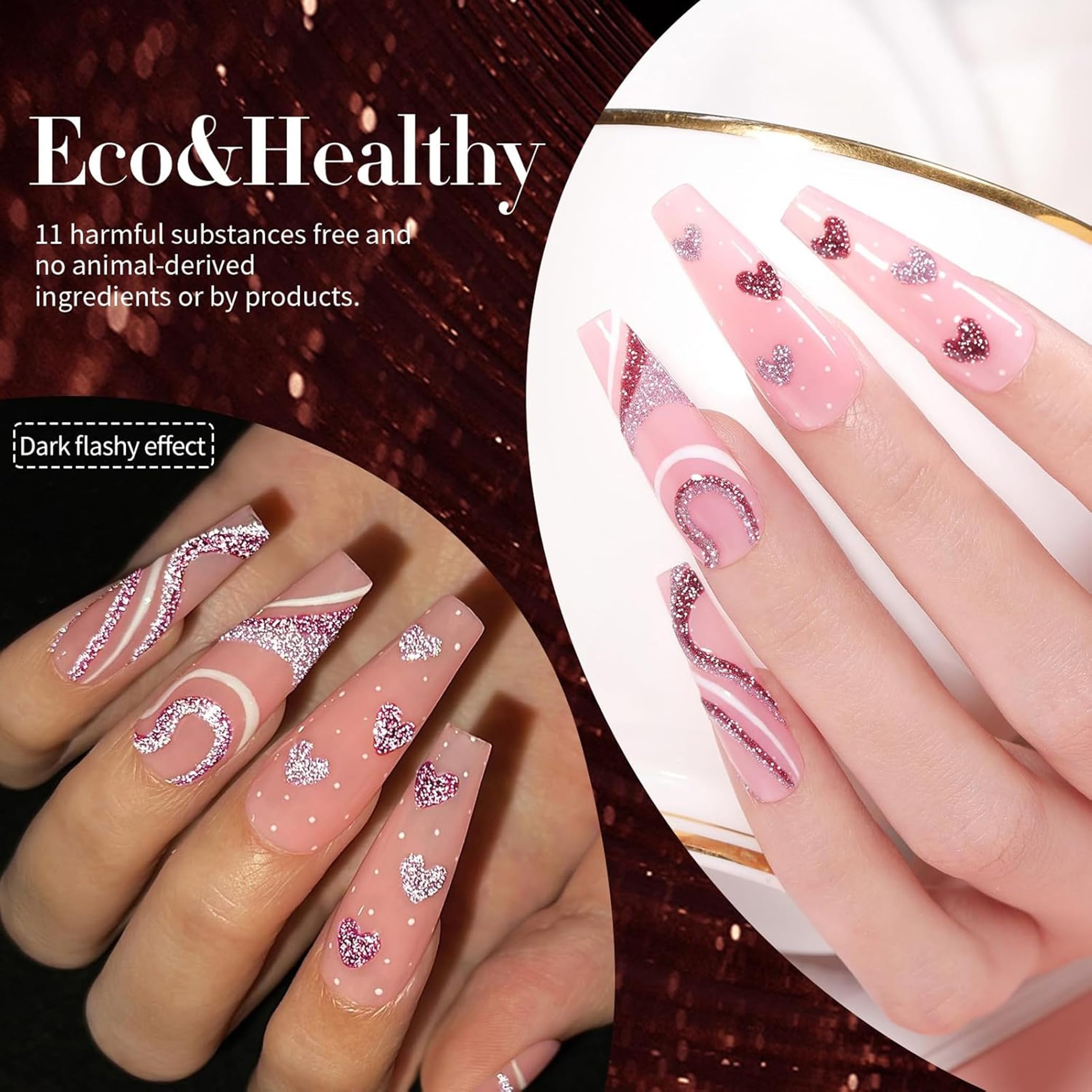Born Pretty Esmalte Gel Brillo Rojo: acabado lustroso y duradero.