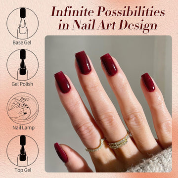 Born Pretty Esmalte Gel Burdeos: presentación atractiva para regalo