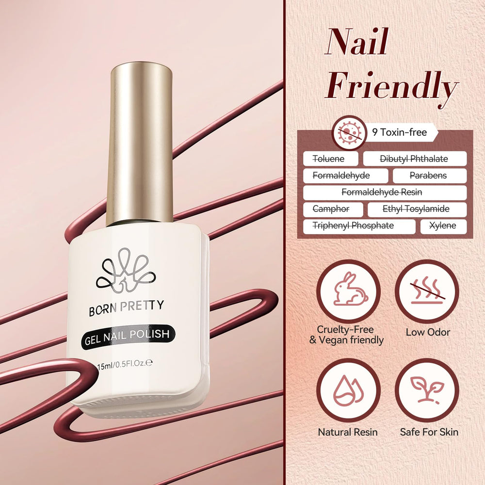 Born Pretty Esmalte Gel Burdeos: regalo ideal para amantes de la manicura