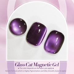 Born Pretty esmalte gel magnético para ojos de gato en tono purpura.