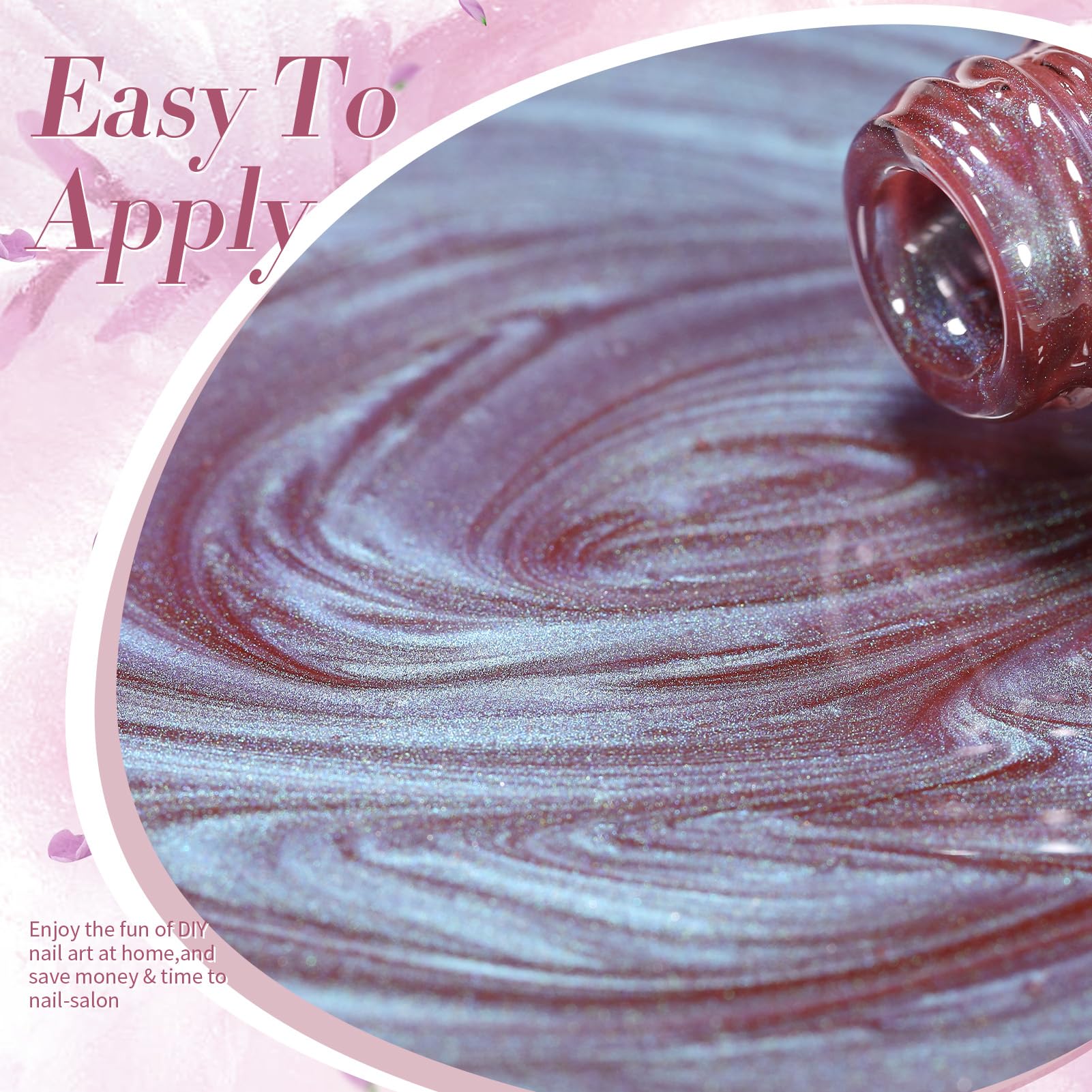 Born Pretty gel en envase de vidrio de 15 ml, fácil de almacenar.