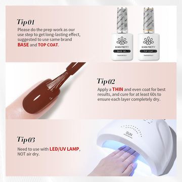 Born Pretty gel facilita manicura en casa con acabado profesional.