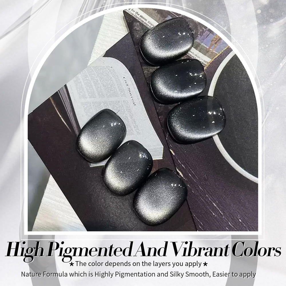 Born Pretty: efecto holográfico con imantación para diseños dinámicos antes del curado.