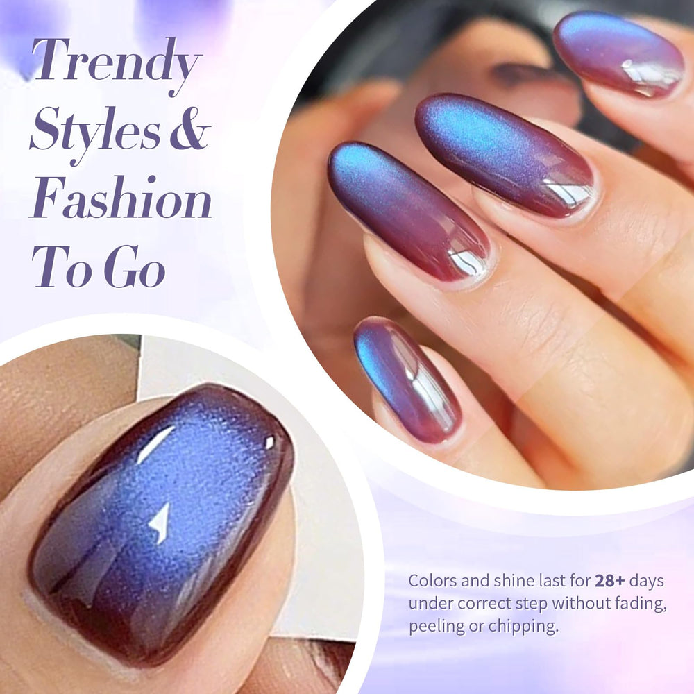 Born Pretty Esmalte gel magnético ojo de gato, aplicación con imán para diseños personalizados
