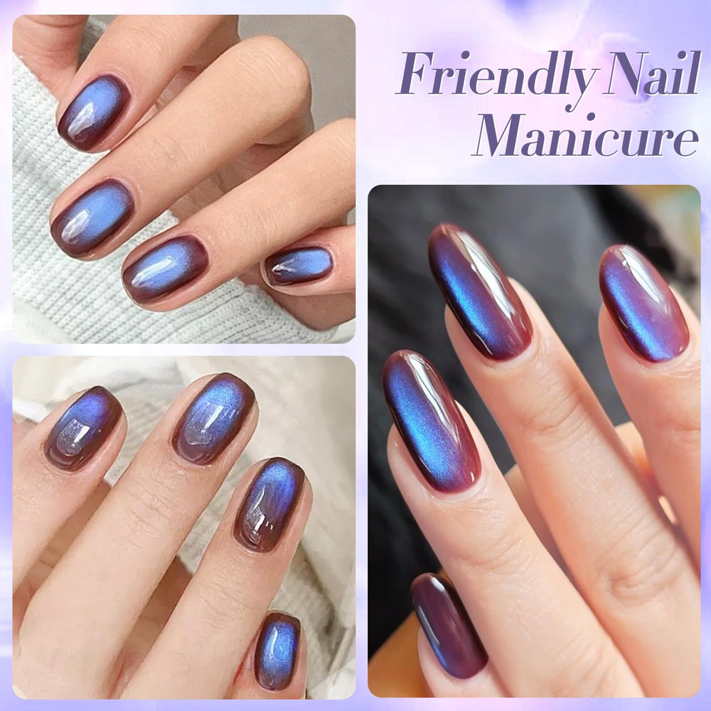 Born Pretty Esmalte gel magnético ojo de gato, acabado cerámico con alto brillo