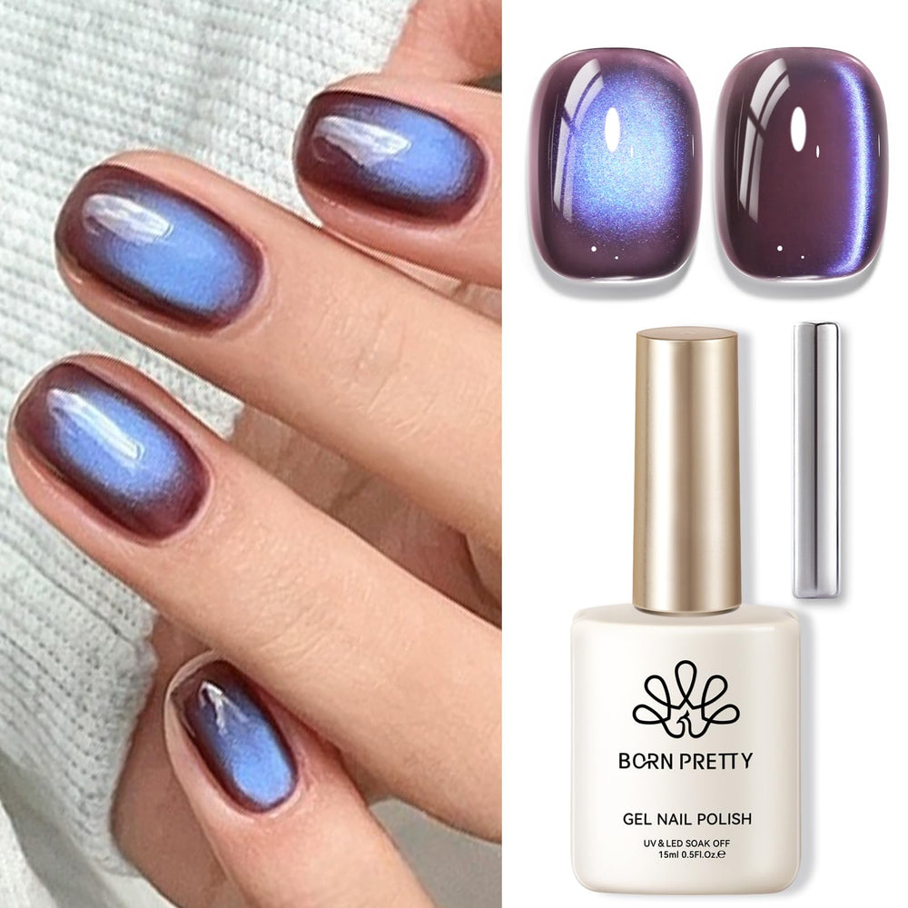 Born Pretty Esmalte gel magnético ojo de gato, crea patrones con imán para uñas únicas