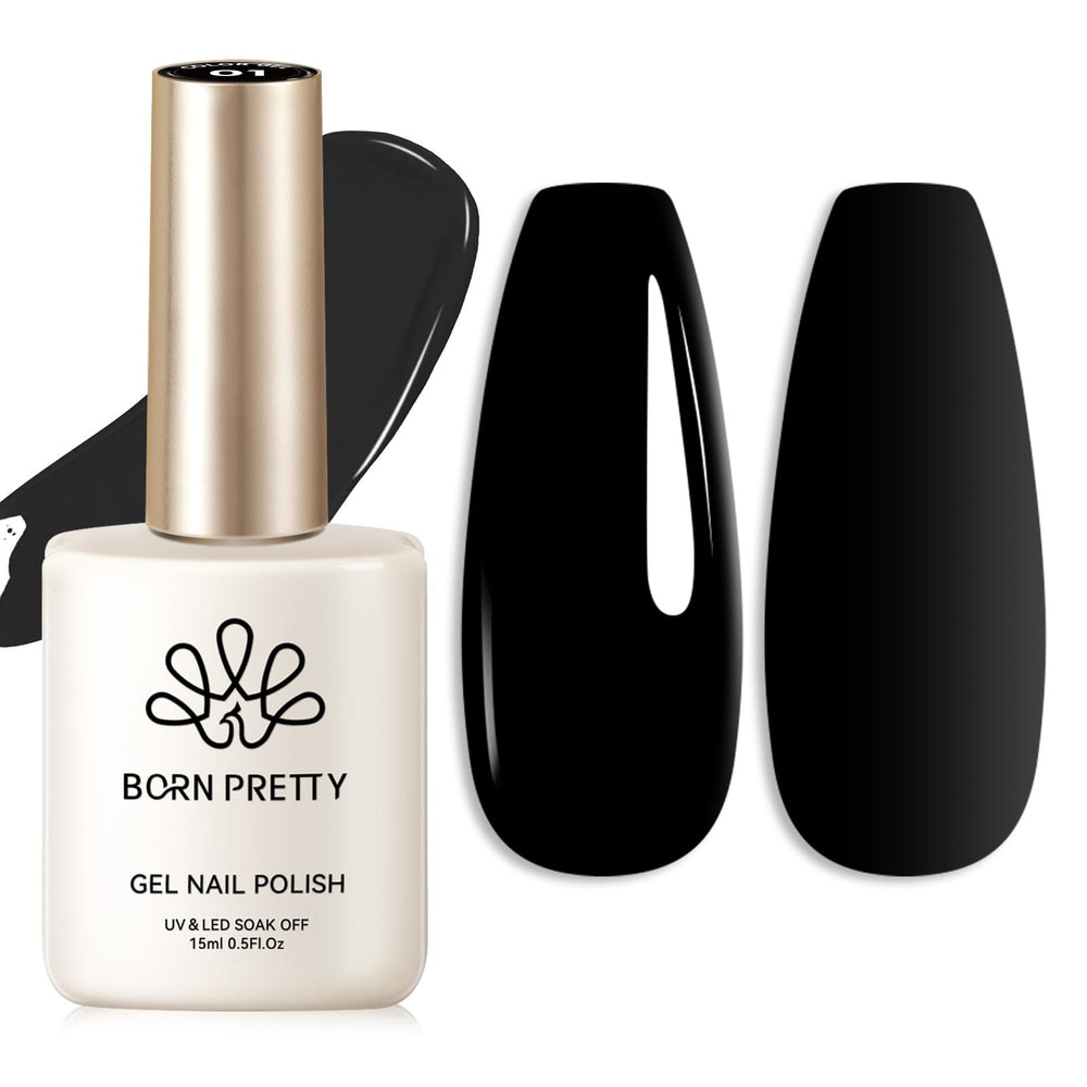 Born Pretty gel negro 15ml en botella para uso casero