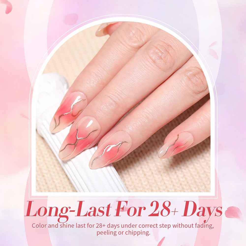Born Pretty gel nude rosado, durabilidad estimada con aplicación adecuada